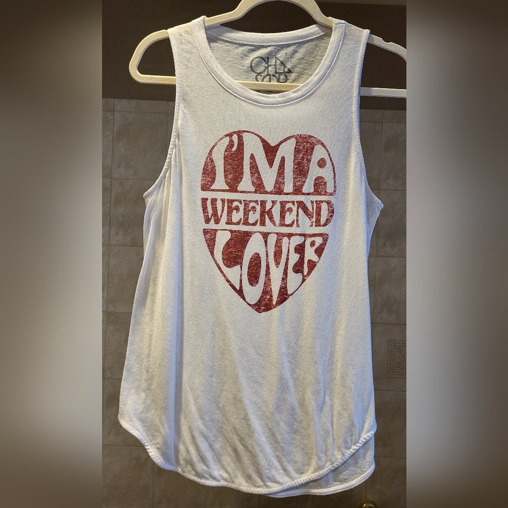 Retro, Distressed Tank Top